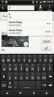 Press the required contact.