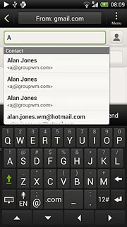 Press the required contact.