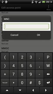 Key in 03 and press OK.