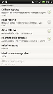 When the field next to the menu item is ticked (V), the function is turned on.