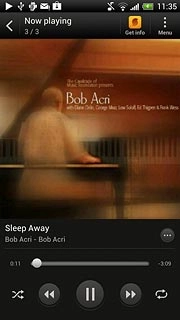 To go to the previous audio file:Press arrow left twice.