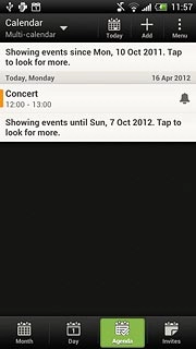 Press the required appointment to view the appointment details.