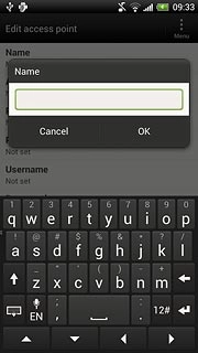 Key in Vodafone Mail and press OK.