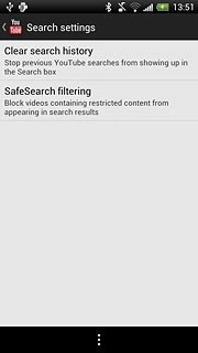 Press Clear search history.