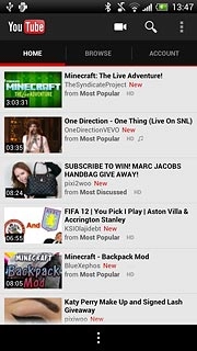 Press the required video clip.