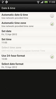 When the field next to the menu item is ticked (V), the function is turned on.