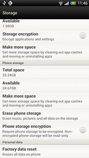 Press Factory data reset.