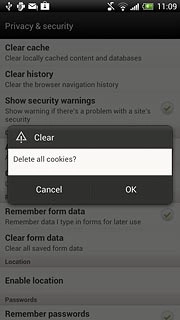 Press OK to confirm.