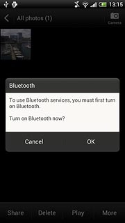 If required, press OK to turn on Bluetooth.Your phone now searches for devices and after a moment, a list of Bluetooth devices within range is displayed.