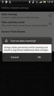 Press OK, if required.