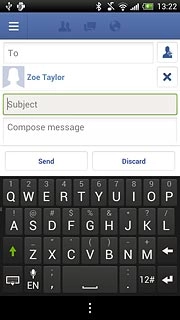 Press Subject and key in the required subject.