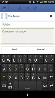 Press Compose message and write the required message.