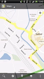 Press the search icon.Key in the required destination.Results matching what you key in are displayed.