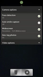 Press the settings icon.