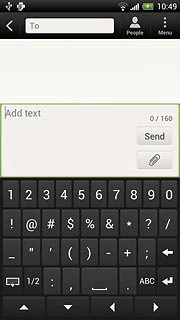 Press the required numbers or the required symbols.