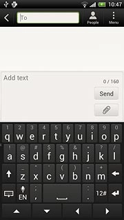 Press the letters to key in the required word.A number of words based on the letters you've keyed in are displayed.