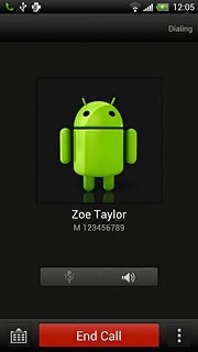 Press End Call to end the call.