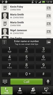 Press and hold the required number key until the number is called.