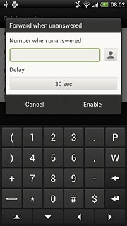 Press the field below Delay.