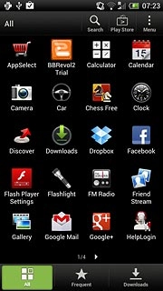 Press the app you've just downloaded.Follow the instructions on the display to use the app.