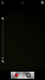 Press the record icon to stop the video recorder.The video clip is automatically saved.