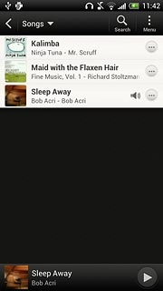 Press the drop down list at the top of the display.