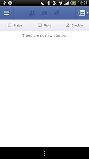 Press the menu icon.