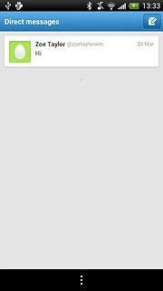 Press the required message.