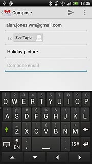 Press Compose email.Write the required text.