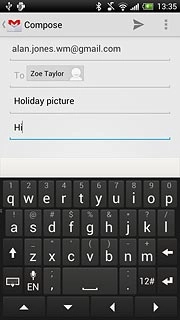 Press the menu icon.