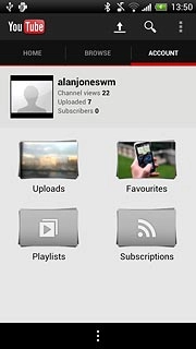 Press the menu icon.
