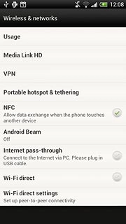 Press Portable hotspot & tethtering.