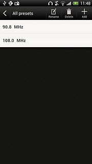 Press the required channel.