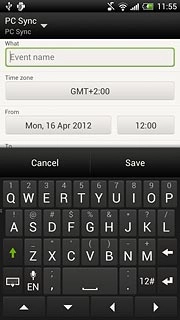 Press the drop down list at the top of the display.