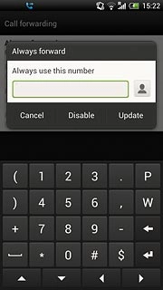 Press Disable.Repeat until all diverts have been cancelled.