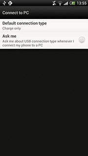 Press Default connection type.