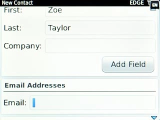 Highlight the field next to Email.Key in the required email address.