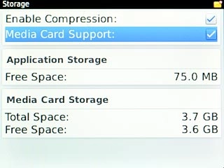 When the box next to the menu item is ticked (V), use of memory card is turned on.