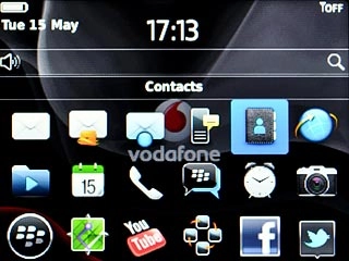 Scroll to Contacts and press the Navigation key.