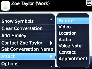 Scroll to Picture and press the Navigation key.Go to the required folder.