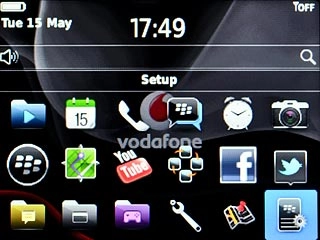 Scroll to Setup and press the Navigation key.