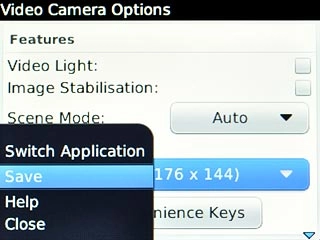 Scroll to Save and press the Navigation key.