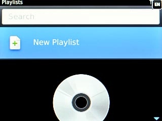 Scroll to New Playlist and press the Navigation key.