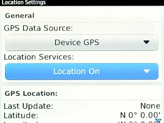 Highlight one of the following options:Location Services, go to 2a.