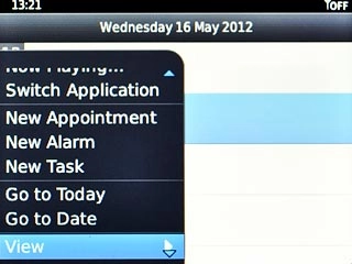 Scroll to View and press the Navigation key.