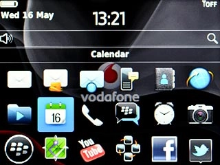 Scroll to Calendar and press the Navigation key.