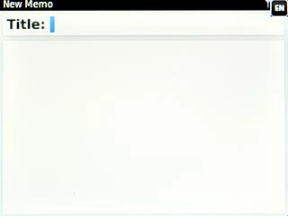 Highlight the text input field.Write the note.