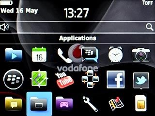 Scroll to Applications and press the Navigation key.