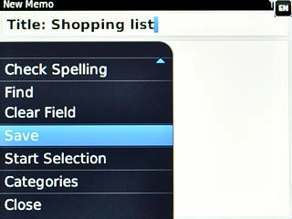 Scroll to Save and press the Navigation key.