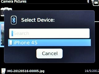 Highlight the required device and press the Navigation key.Check that the same access code is displayed on both devices.